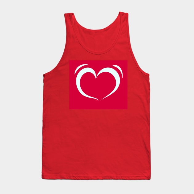 Big bold Heart Tank Top by Ninadventurous